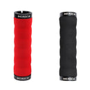 MEROCA Mountain Bike Anti-slip Shock Absorber Riding Grip Cover, Style: Bilateral Lock Sponge ME30 Red
