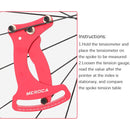 MEROCA Bicycle Ring Calibration Tool Spoke Tension Tube Wheel Set Steel Wire, Color: Black+Wrench