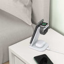 QGeeM QG-WC05 3 In 1 Portable Detachable Wireless Charger(White)