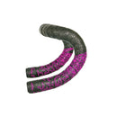 JH085 Chrysanthemum Pattern Shock Absorption Gradient Color Bicycle Handlebar(Black Bottom Pink Printing)