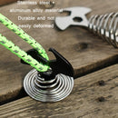5 PCS Multifunctional Outdoor Camping Fishbone Nail Spring Hook Wind Rope Buckle(Black)