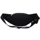 FUXI Pockets Casual Travel Cashier Messenger Chest Bag(Y002 Black)