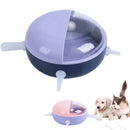 Multi-Mouth Pet Self-sucking Milk Bowl Feeders(Purple)