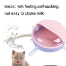Multi-Mouth Pet Self-sucking Milk Bowl Feeders(Purple)