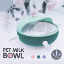 Multi-Mouth Pet Self-sucking Milk Bowl Feeders(Blue)