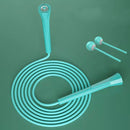 2 PCS Fitness Fat Burning Rope Skipping Student Training Rope, Style: Small Ball Type ((Blue)