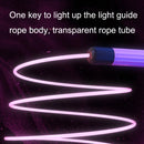 Sports Fitness LED Light Adjustable Skipping Rope(Pink)