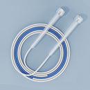 2 PCS Children Speed Skipping Sports Rope, Style: 2 Sections 2.4m (White Blue)