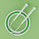 2 PCS Children Speed Skipping Sports Rope, Style: 2 Sections 2.8m (White Green)