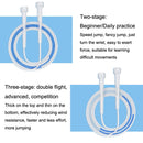 2 PCS Children Speed Skipping Sports Rope, Style: 3 Sections 2.4m (White Blue)