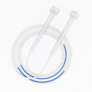 2 PCS Children Speed Skipping Sports Rope, Style: 3 Sections 2.4m (White Blue)