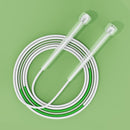 2 PCS Children Speed Skipping Sports Rope, Style: 3 Sections 2.4m (White Green)