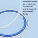 2 PCS Children Speed Skipping Sports Rope, Style: 3 Sections 2.4m (White Green)