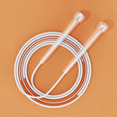 2 PCS Children Speed Skipping Sports Rope, Style: 3 Sections 2.8m (White Orange)