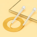 3 PCS Fitness Sports Children Transparent Handle Skipping Rope(Transparent Yellow)