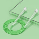 3 PCS Fitness Sports Children Transparent Handle Skipping Rope(Transparent Green)