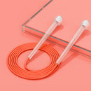 3 PCS Fitness Sports Children Transparent Handle Skipping Rope(Transparent Orange)