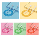 3 PCS Fitness Sports Children Transparent Handle Skipping Rope(Transparent Yellow)