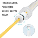 3 PCS Fitness Sports Children Transparent Handle Skipping Rope(Transparent Yellow)