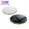 20W QI Metal Mirror Ultra-thin Wireless Charger(Black)