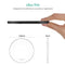 20W QI Metal Mirror Ultra-thin Wireless Charger(Black)