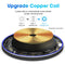 20W QI Metal Mirror Ultra-thin Wireless Charger(Black)