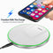20W QI Metal Mirror Ultra-thin Wireless Charger(Black)