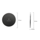 15W Smart Aperture Round Desktop Glowing Wireless Charger(Black)