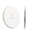 15W Smart Aperture Round Desktop Glowing Wireless Charger(Black)