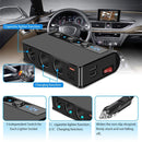 TR24 3 In 1 Car Cigarette Lighter Independent Switch Charger(Black Red)