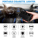 TR24 3 In 1 Car Cigarette Lighter Independent Switch Charger(Black Red)