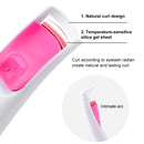 2 PCS Zero Damage Electric Curling Eyelash Curler Beauty Eyelash Curler(Pink)
