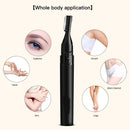 Double Cutter Head Electric Eyebrow Trimmer Epilator Children Hair Clipper(Black)