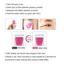 3 PCS Electric Eyelash Curler Heating Styling Electric Eyelash Curler(Blue)