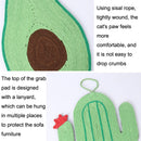 Non-slip and Moisture-proof Scratch Resistant Sisal Cat Scratch Pad(Avocado)