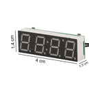 High-Precision RX8025T Digital Clock Module LED Digital Tube Electronic Clock(Red)