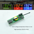 High-Precision RX8025T Digital Clock Module LED Digital Tube Electronic Clock(Red)