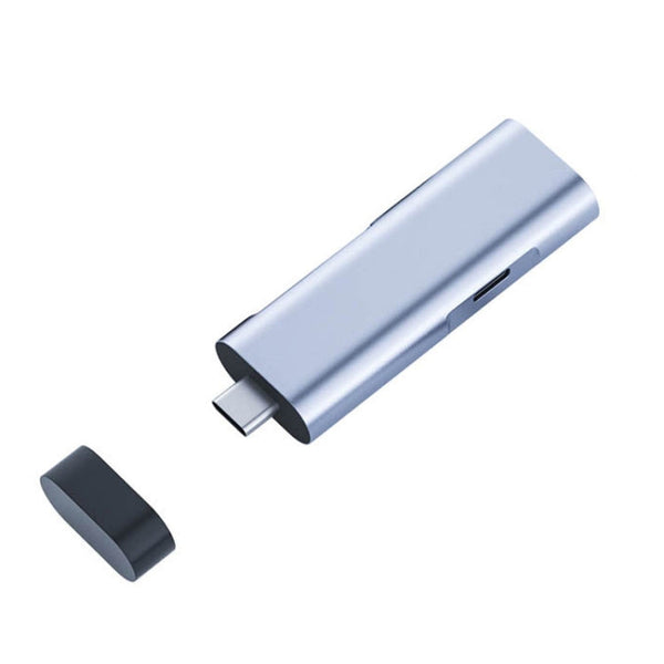 TYPE-C Multifunctional Phone Card Reader(Dark Gray)