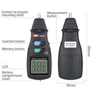 TASI TA8146C Digital Display Tachometer Laser Contact Type Dual-Use Speedometer