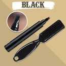 3 Sets Waterproof Beard Filler Beard Styling Pen(Black)