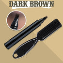 3 Sets Waterproof Beard Filler Beard Styling Pen(Dark Brown)