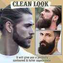 3 Sets Waterproof Beard Filler Beard Styling Pen(Dark Brown)