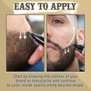 3 Sets Waterproof Beard Filler Beard Styling Pen(Dark Brown)