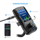 Hands-free Color Screen Car Bluetooth MP3, Style: Fast Charge Version