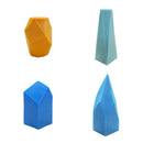 2 PCS Stone Soap Handmade Soap Soap Scented Candle Silicone Mold Quadrilateral