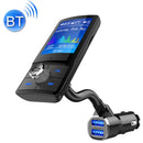 BC43 Large Screen Display Car Handsfree Phone Bluetooth MP3 Player Smart Fast Charger(Black)