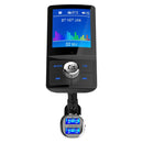 BC43 Large Screen Display Car Handsfree Phone Bluetooth MP3 Player Smart Fast Charger(Black)