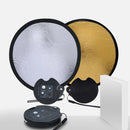 30cm Double-sided Beauty Photo Live Broadcast Fill Light Board with Storage Box(Gold + Silver )