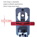 6 PCS / Set 35mm Hinge Open Hole Cabinet Door Plate Hinge Packed Locator