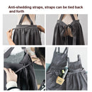Cotton And Linen Parent-Child Painting Apron Baking Coffee Work Clothes,Size: Adults (oat)